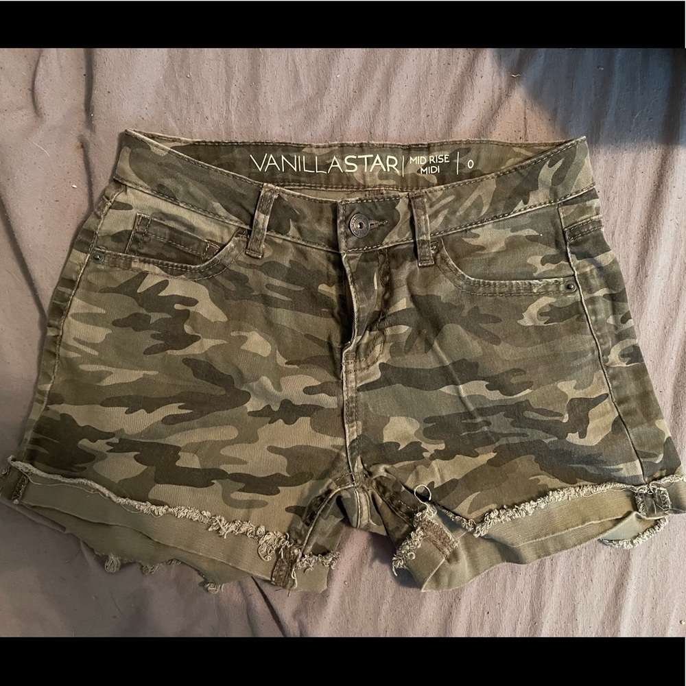 camo shorts vanilla star juniors